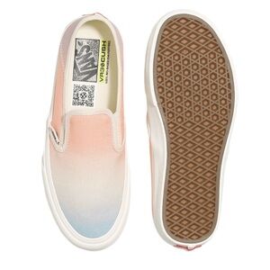 Vans Slip-On Sneakers - Peach and Light Blue